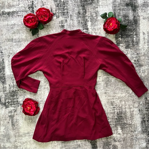 IRO red crepe a-line mini dress, size 38, medium - Picture 9 of 16